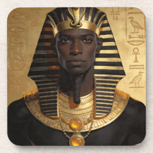 Dessous-de-verre Pharaoh Energy — Roi Ancien Africain Art Moderne
