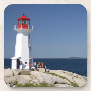 Dessous-de-verre Phare à Peggy's Cove, Nouvelle-Écosse, Canada.