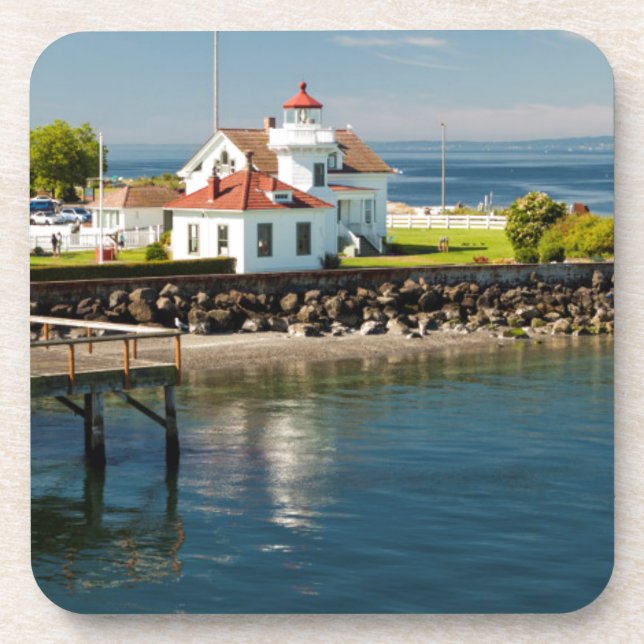 Dessous-de-verre Phare de Mukilteo, Mukilteo, Washington, États-Uni (Devant)