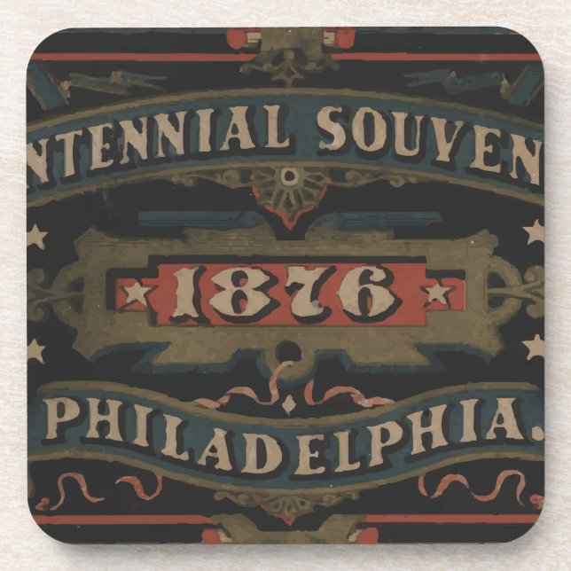 Dessous-de-verre Philadelphie 1876 pennsylvanie (Devant)