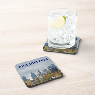 Dessous-de-verre Philadelphie Skyline de la promenade fluviale