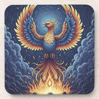 Dessous-de-verre Phoenix: mystical world, symbol of good fortune