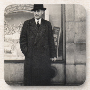 Dessous-de-verre photo de l'homme de dapper 1930