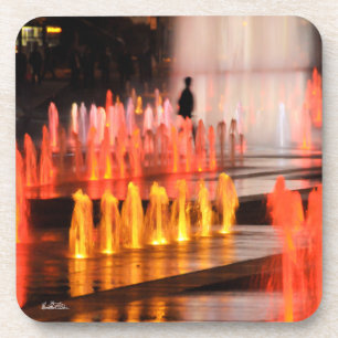 Dessous-de-verre photo, silhouette homme