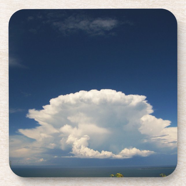 Dessous-de-verre Photo White Puffy Cloud (Devant)