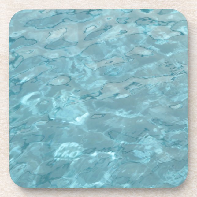 Dessous-de-verre Photographie Abstraite Aqua Piscine Eau (Devant)