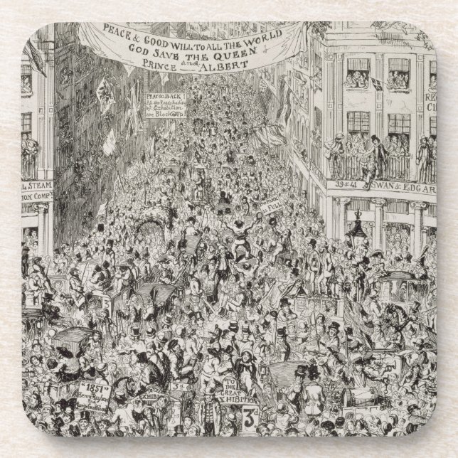 Dessous-de-verre Piccadilly pendant la grande exposition, 1851 (Devant)