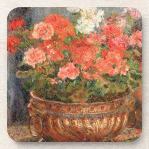 Dessous-de-verre Pierre géraniums de Renoir un   dans un bassin de