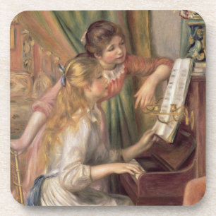 Dessous-de-verre Pierre jeunes filles de Renoir un   au piano