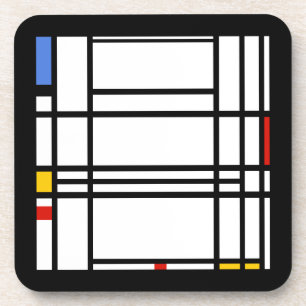 Dessous-de-verre Piet Mondrian, Composition 10