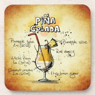 Dessous-de-verre Pina Colada Drink Recette Stylish & tendance