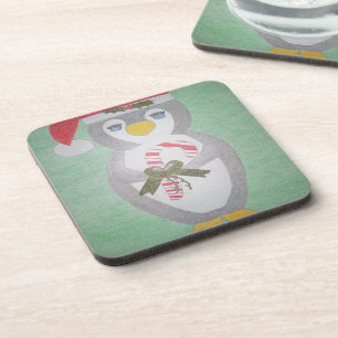 Dessous-de-verre Pingouin de Noël mignon