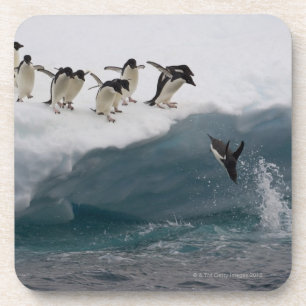 Dessous-de-verre Pingouins d'Adelie plongeant dans la mer Paulette