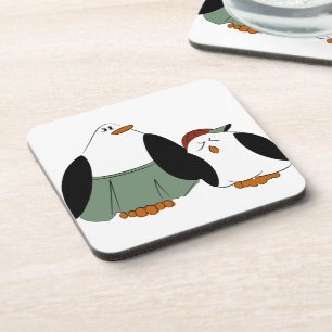 Dessous-de-verre Pingouins en caricature mignons