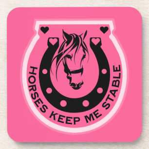Dessous-de-verre Pink Horseback Rider