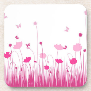 Dessous-de-verre Pink poppies Cork Coaster