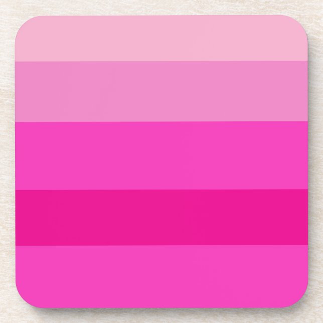 Dessous-de-verre Pink Stripes Pattern  (Devant)