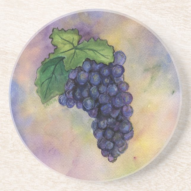 Dessous de verre Pinot Noir aux raisins rouges (Devant)