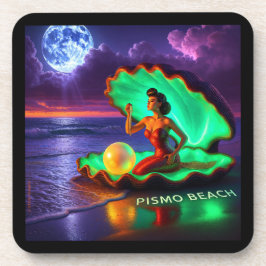 DESSOUS-DE-VERRE PISMO BEACH MERMAID. SÉRIE 1 NUMÉRO 3.