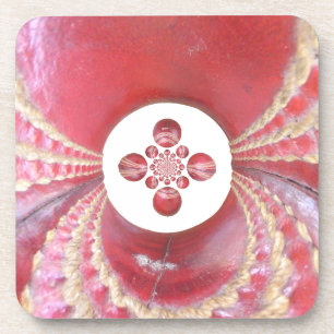 Dessous-de-verre Pitch Kaleidoscope : Le Cricket Balls The Game's H