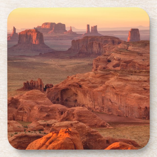Dessous-de-verre pittoresque de la vallée du Monument, Arizona (Devant)