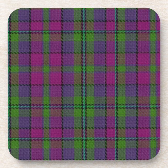 Dessous-de-verre PixDezines clan tartan chêne (Devant)