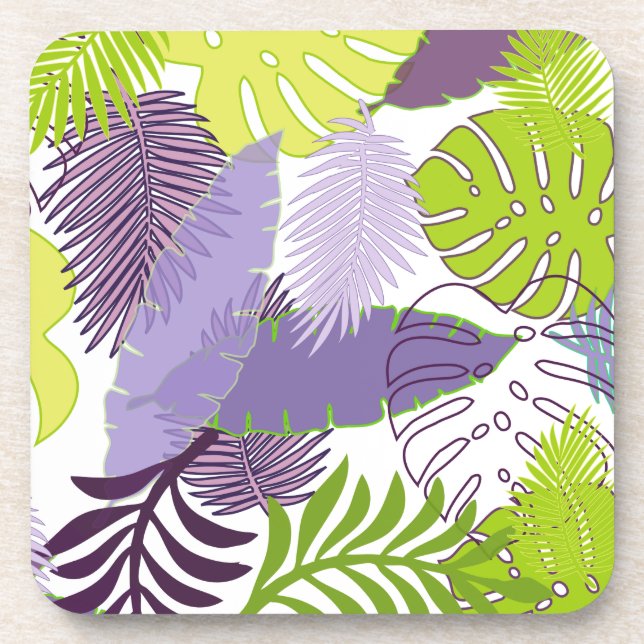 Dessous-de-verre PixDezines couleur forêt tropicale/DO-IT-YOURSELF  (Devant)