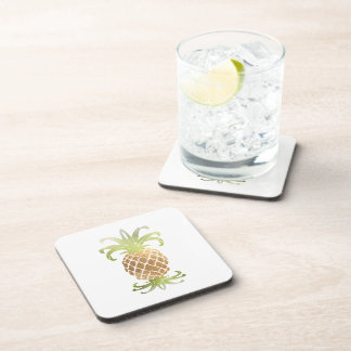 Dessous-de-verre PixDezines Faux Gold Pineapple/DO-IT-YOURSELF arri