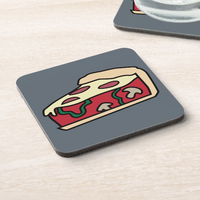 Dessous-de-verre Pizza profonde de style de plat de Chicago (Côté gauche)