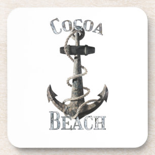 Dessous-de-verre Plage de Cocoa Floride Vacation Ancre nautique