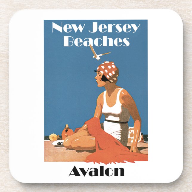Dessous-de-verre Plages du New Jersey ~ Avalon (Devant)