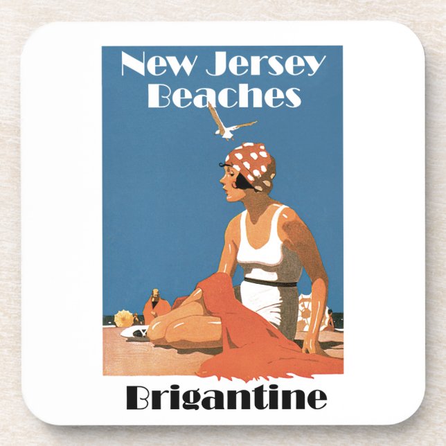 Dessous-de-verre Plages du New Jersey ~ Brigantine (Devant)