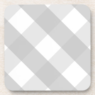 Dessous-de-verre plaid gris