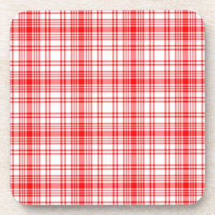 Dessous-de-verre Plaid rouge