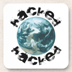 Dessous-de-verre planète Terre piratée