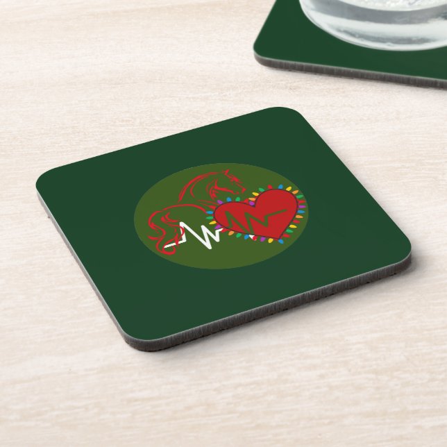 Dessous-de-verre Plastic Coaster Christmas Logo (Côté gauche)