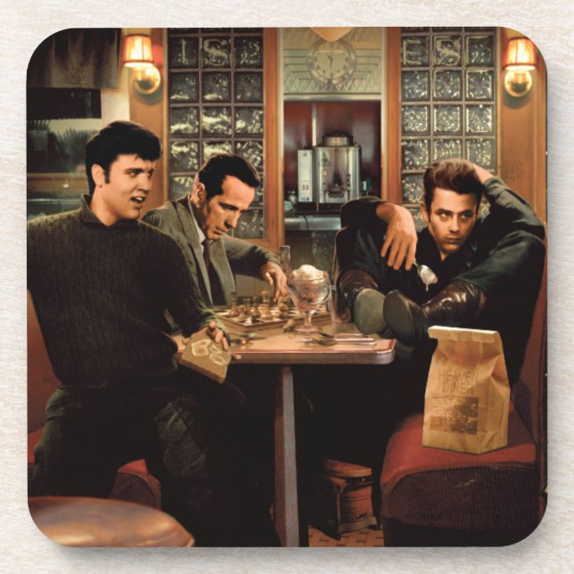 Dessous-de-verre Plat bleu (Devant)