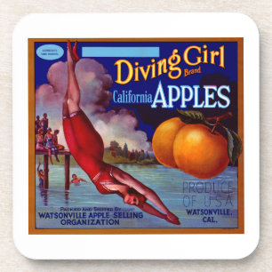 Dessous-de-verre Plongée Fille Californie Pommes