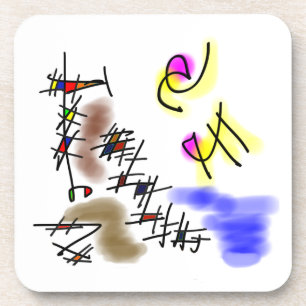 Dessous-de-verre plongeurs abstraits