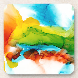 Dessous-de-verre Plume primaire - aquarelles