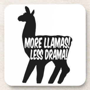 Dessous-de-verre Plus de lamas moins de drame