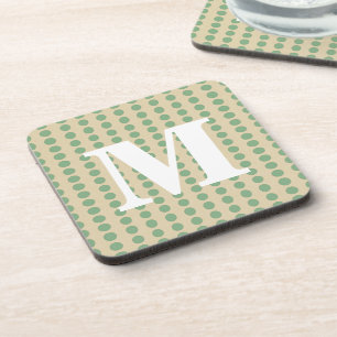 Dessous-de-verre Poids d'épices de la feuille de baie avec monogram