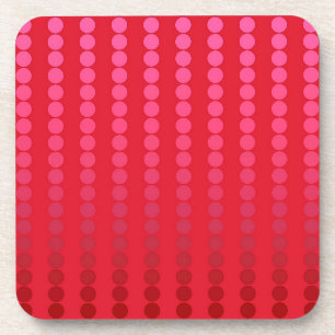 Dessous-de-verre Points satinés - nuances de rouge profond