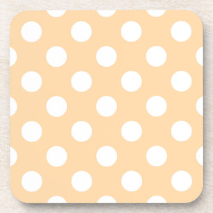 Dessous-de-verre Pois blancs sur beige