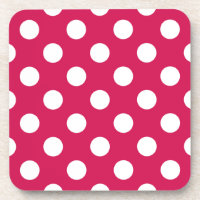 Pois blancs sur cerise