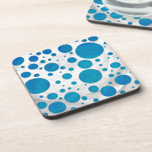Dessous-de-verre Pois bleu océan