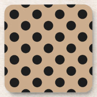 Pois noirs sur beige