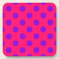 Pois violets sur cerise