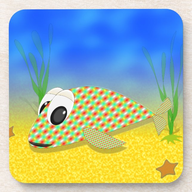 Dessous-de-verre Poisson Carton mignon (Devant)