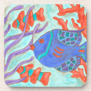 Dessous-de-verre Poissons Bruit-Colorés